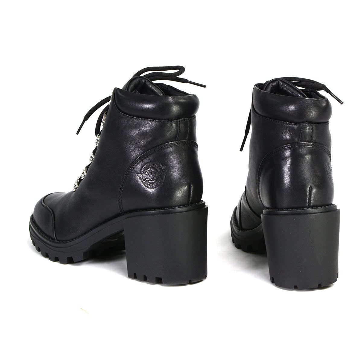 Milwaukee Leather Women's Premium Motorcycle Boots - Classic Biker Style, Comfortable & Durable Leather Riding Boots for Casual Wear | Perfect for Motorcycle Rides, Outdoor Adventures & Fashion Streetwear