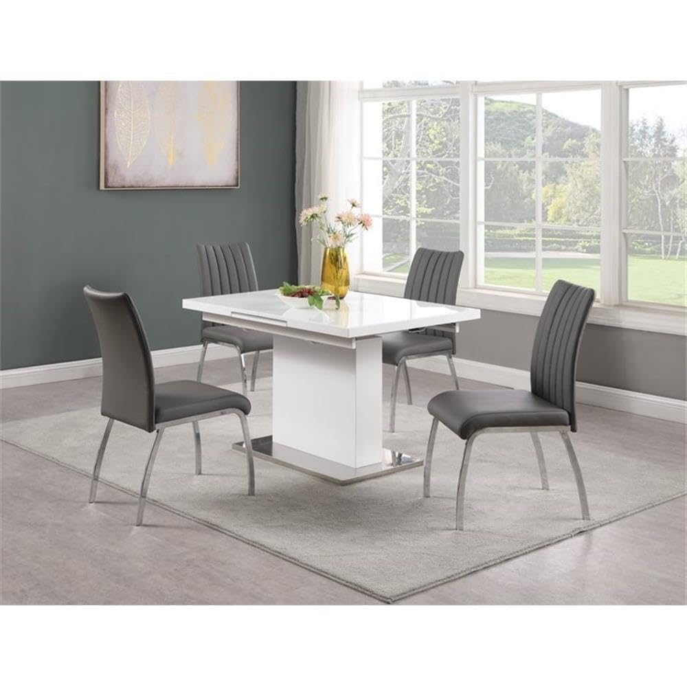 Welma White Dining Table - Modern Kitchen & Dining Room Furniture for Small Spaces