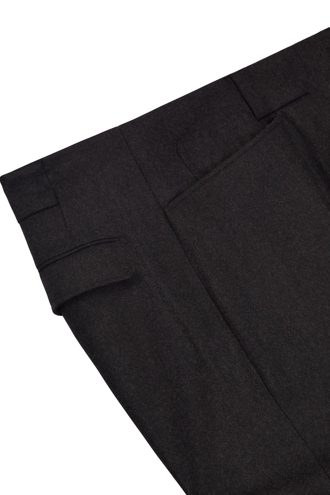 Stylish Grey Flannel Patch Pocket Trousers for Men - Comfortable Office Pants & Casual Wear for Business & Everyday Outfits