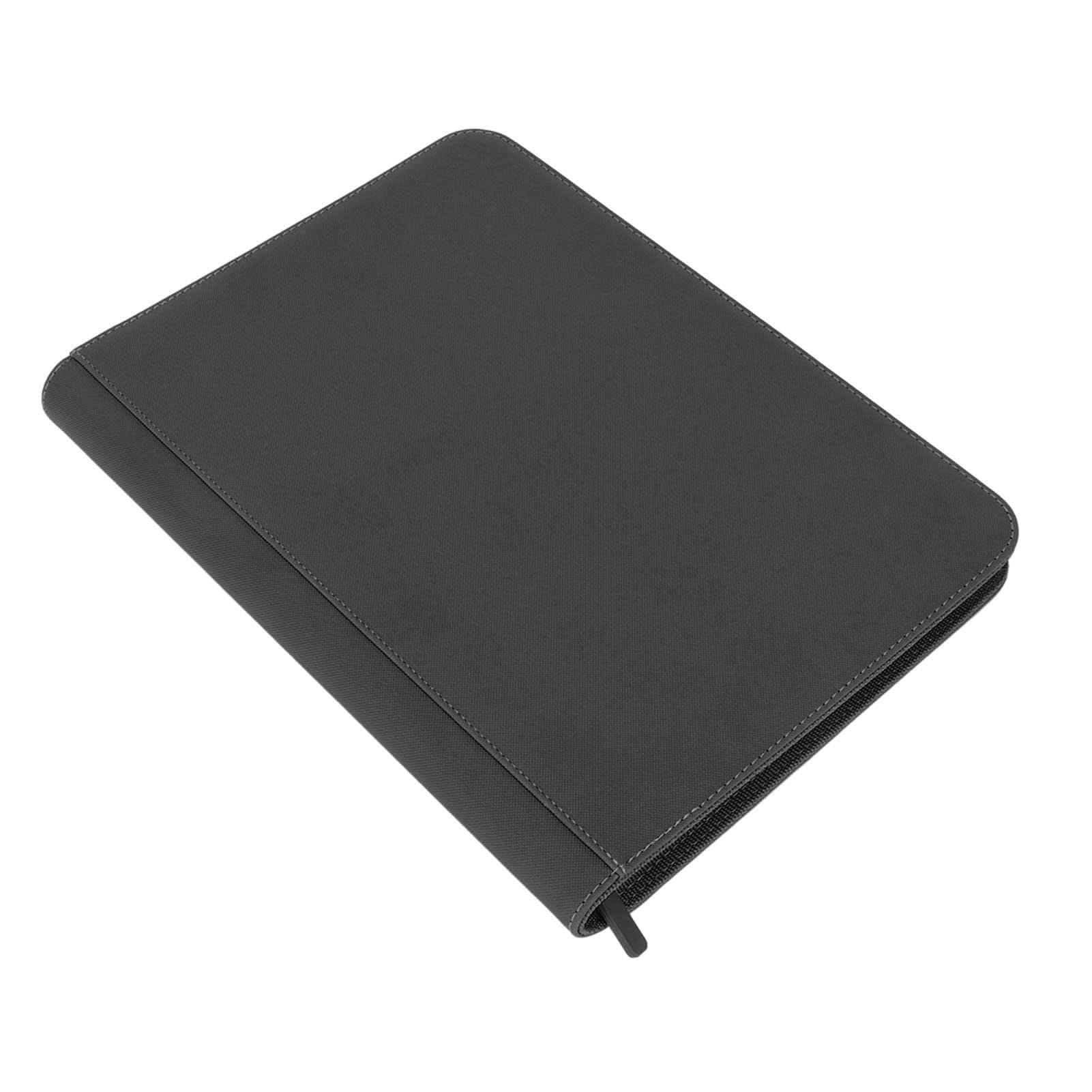 Premium 9-Pocket Zippered Trading Card Binder - 360° Side Loading PU Leather Card Album for Collectible Cards (Black) | Perfect for Pokemon, MTG, Yu-Gi-Oh & Sports Card Storage & Organization