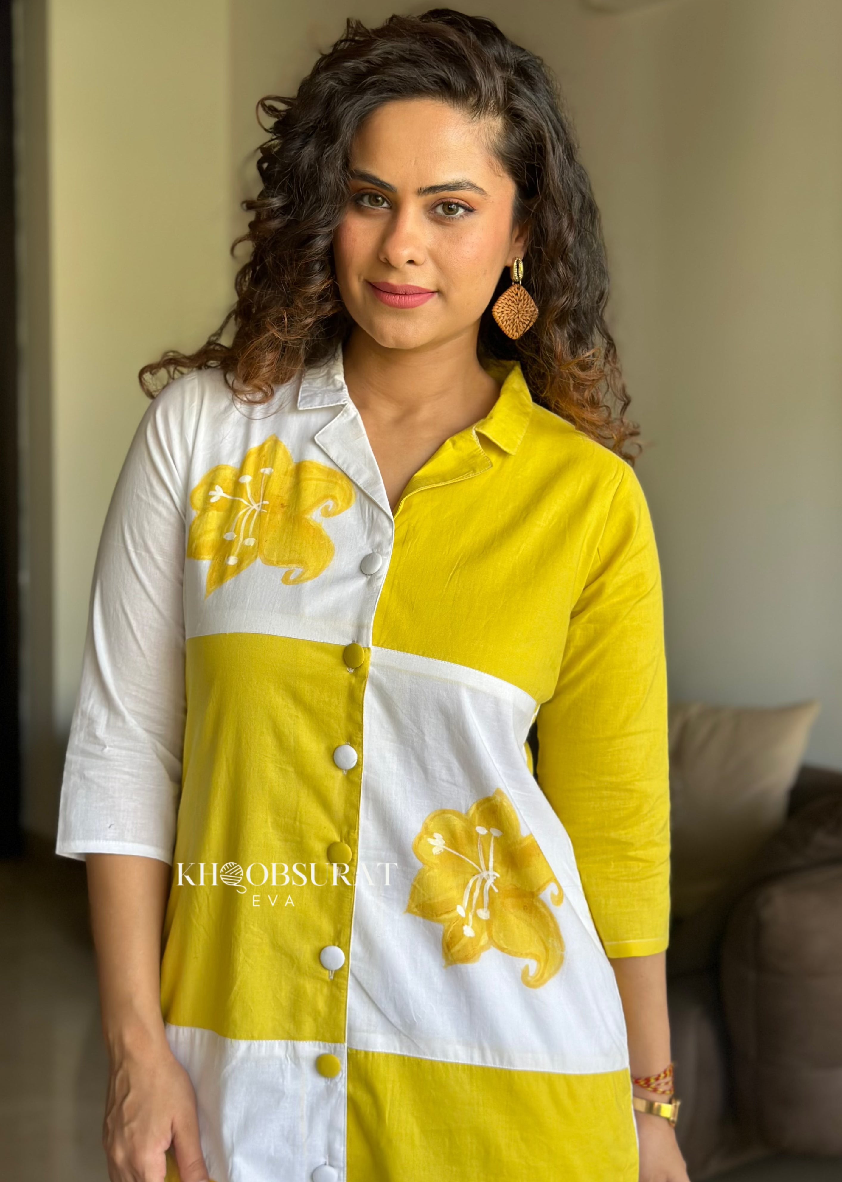 Stylish Summer Yellow CoOrd Set for Women - Trendy Matching Outfit for Beach, Vacation & Casual Wear
