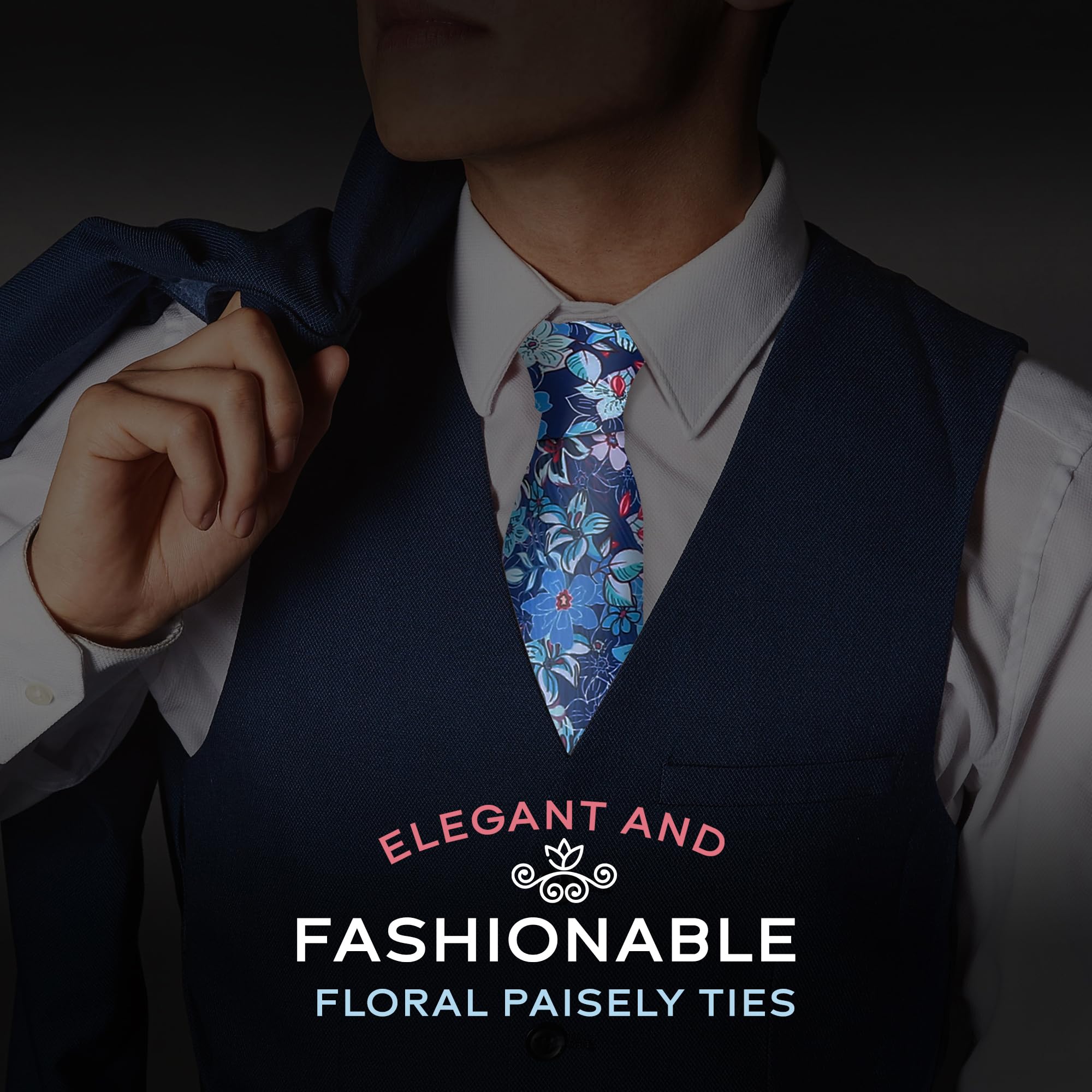Men's Fashion Tie for Business & Formal Wear - Premium Silk Necktie for Office, Weddings & Special Occasions