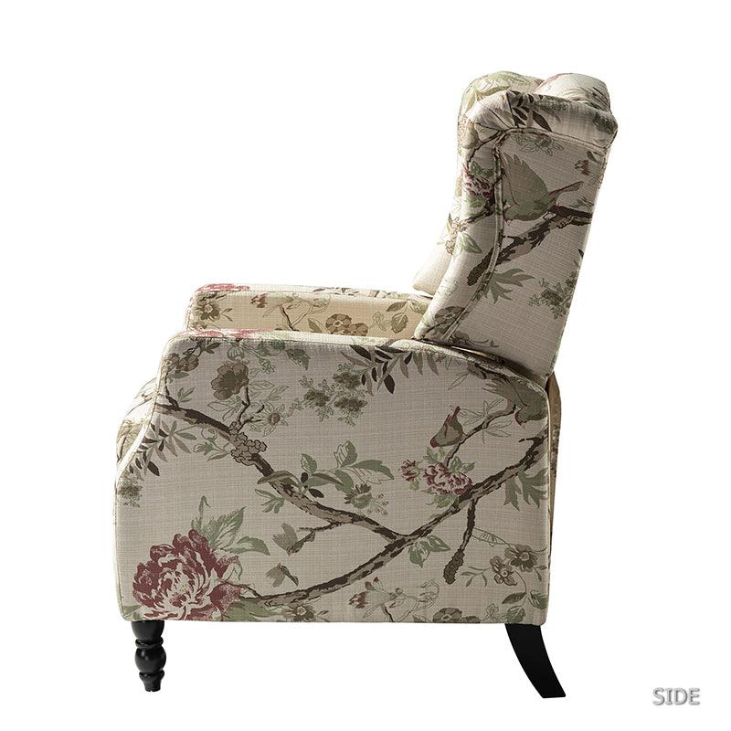 Lilith Upholstered Recliner Chair - Adjustable Backrest & Footrest, Ergonomic Living Room Reclining Chair for Relaxing, Reading & Watching TV