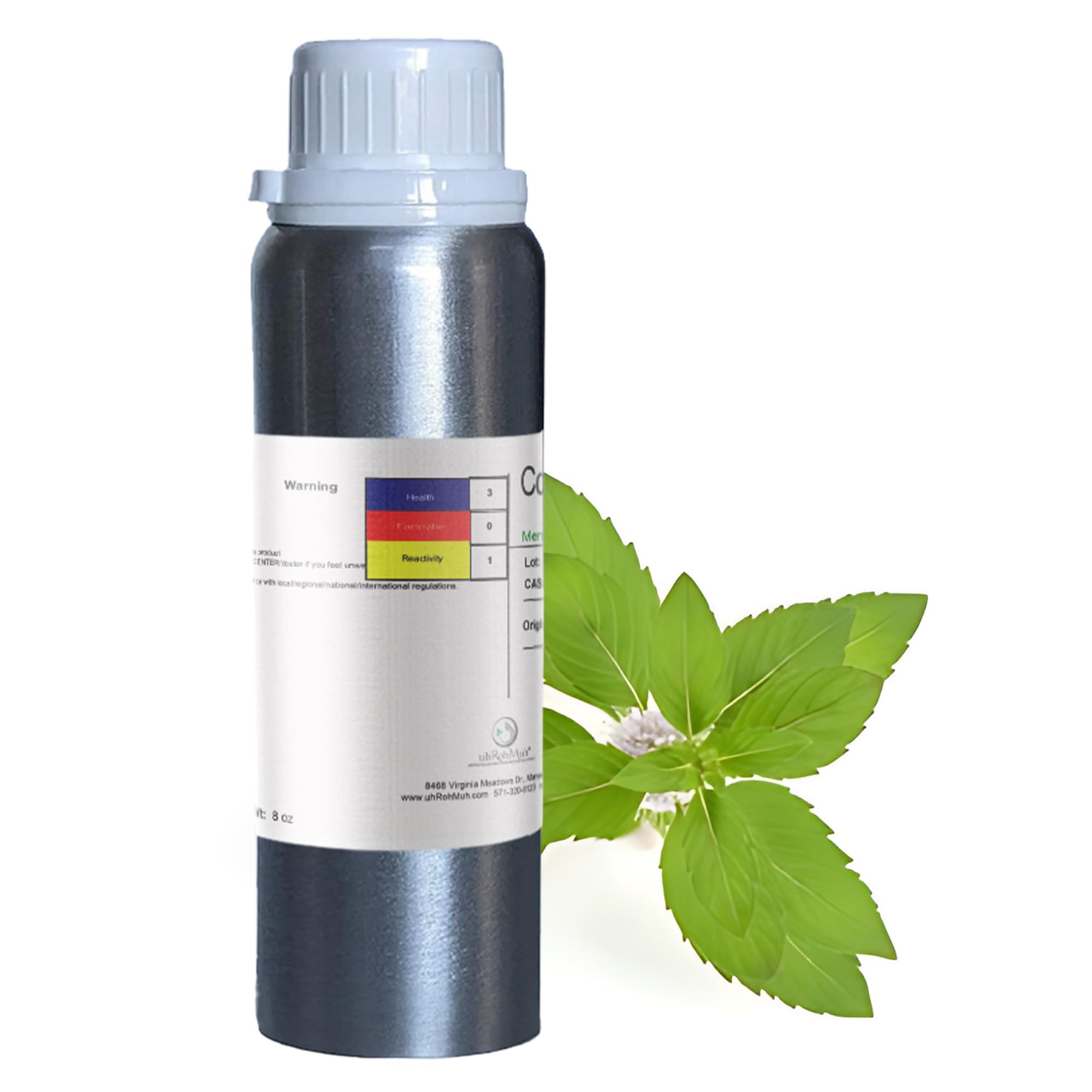 100% Pure & Natural Cornmint Essential Oil for Aromatherapy - Refreshing Minty Scent, Home Diffuser Oil, Skincare Ingredient - 8oz Bottle, Sourced from India - Perfect for Relaxation, Stress Relief & Room Freshening