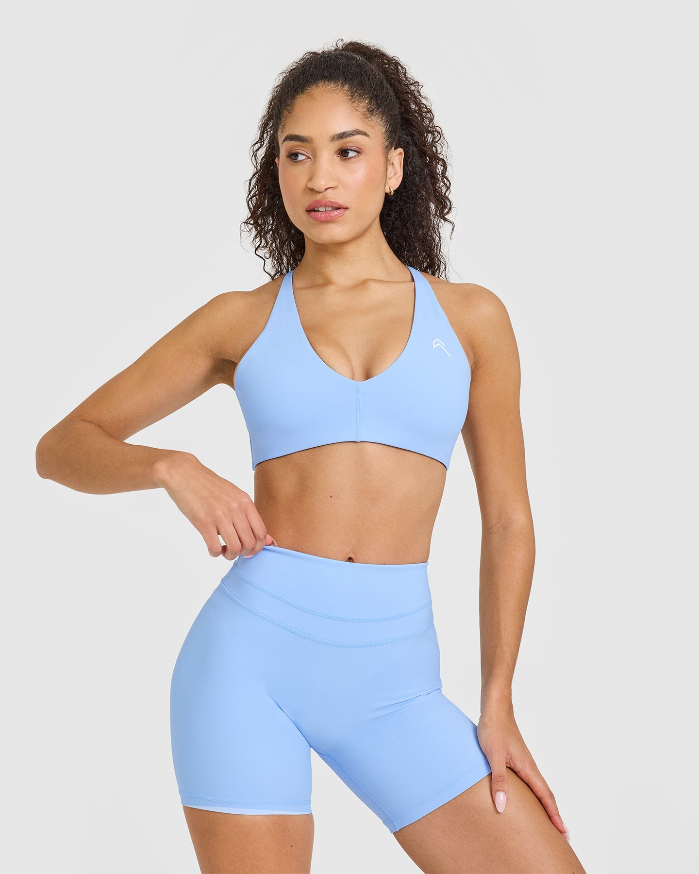 Powdered Blue Wireless Bralette - Seamless Comfort for Yoga, Sleep & Everyday Wear | Soft Microfiber Support for Women