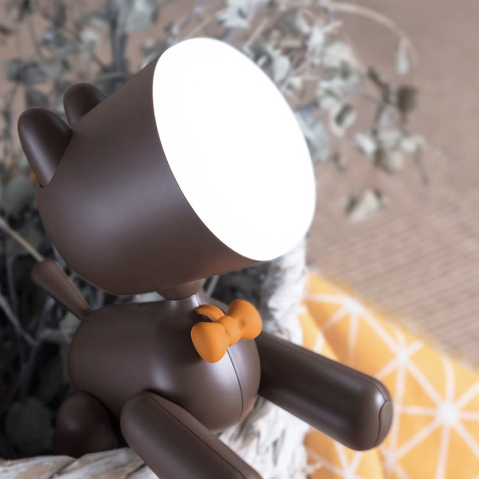 Cute Rechargeable Puppy LED Desk Lamp - Portable Night Light for Kids & Toddlers, Warm White 2700-3000K, Kawaii Animal Room Decor - Perfect for Bedtime, Study & Nursery Lighting