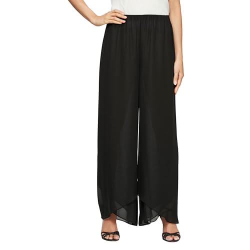 Black Chiffon Tulip Hem