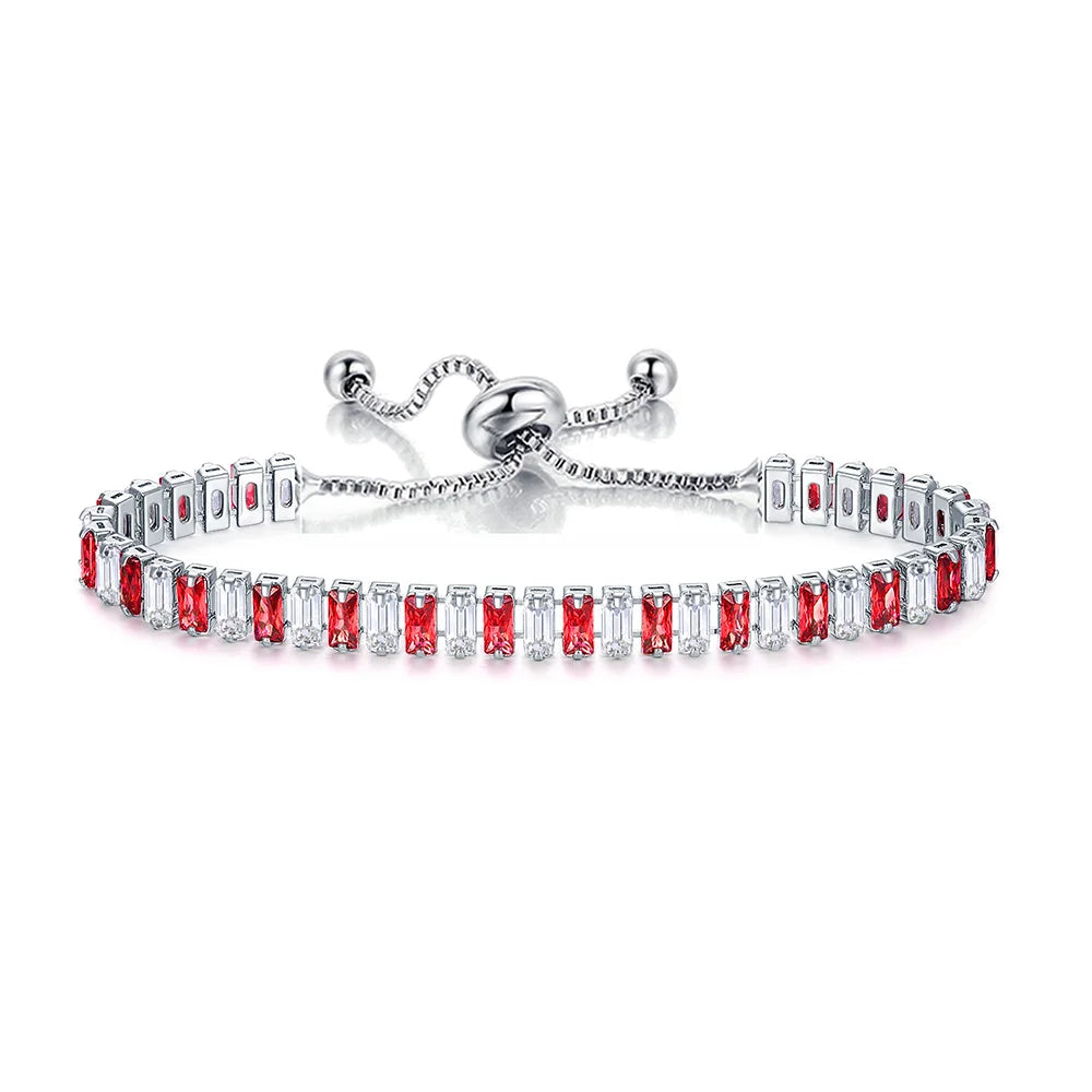 Premium Crystal Tennis Bracelet - Elegant & Sparkling Jewelry for Women | Perfect for Weddings, Parties & Special Occasions