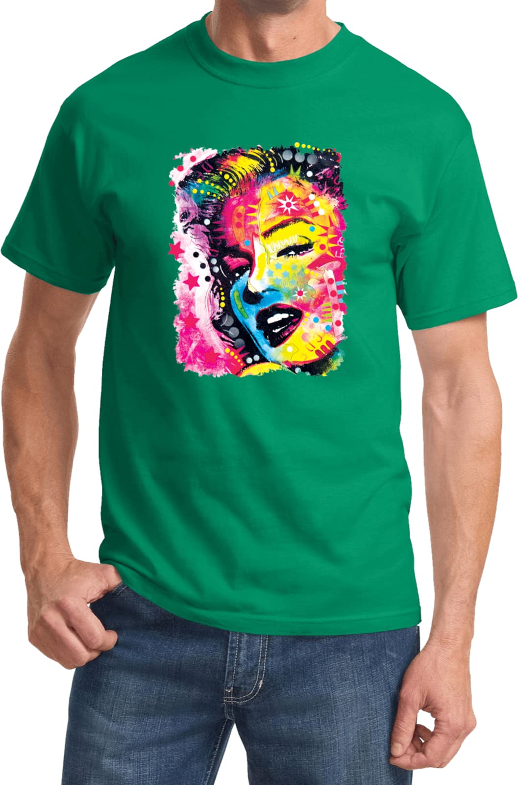 Vintage Marilyn Monroe Portrait T-Shirt - Retro Pop Art Graphic Tee for Women & Men - Casual Wear, Music Festivals & 90s Theme Parties