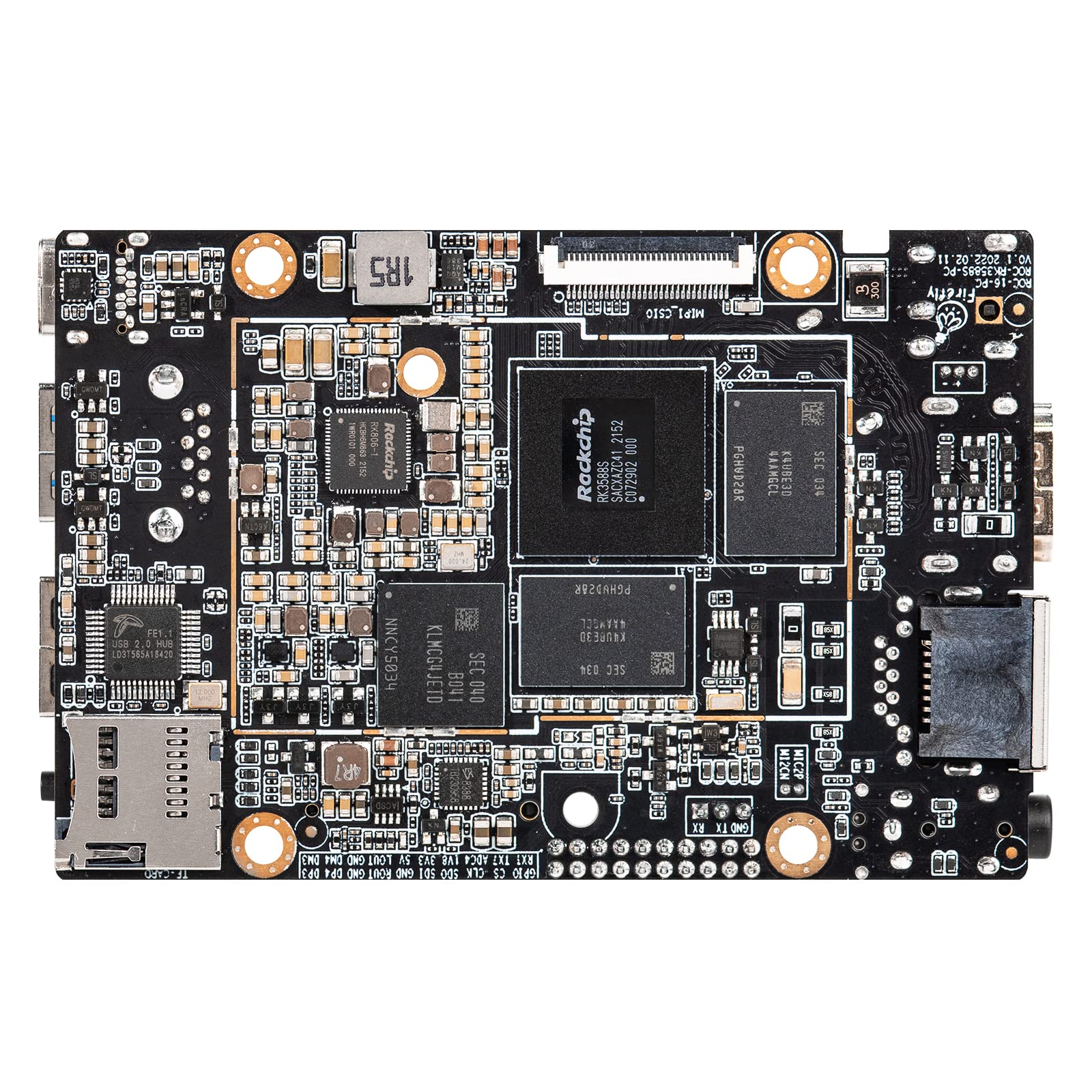 ROC-RK3588S-PC 8K AI Single Board Computer Acrylic Protective Case - Durable Cover for SBC Development Board | Perfect for DIY Projects, Robotics & IoT Prototyping