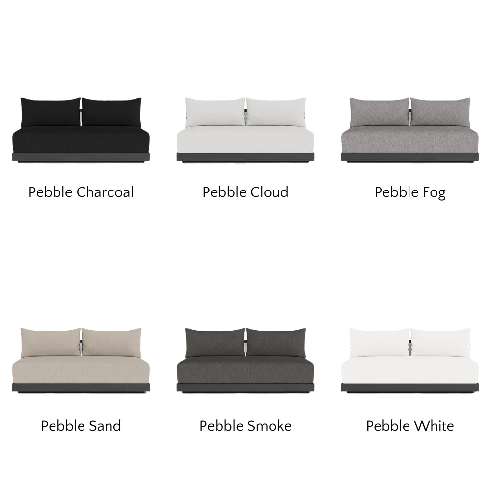 Antigua Outdoor 2-Seat Armless Patio Sofa - Perfect for Garden, Poolside & Backyard Relaxation