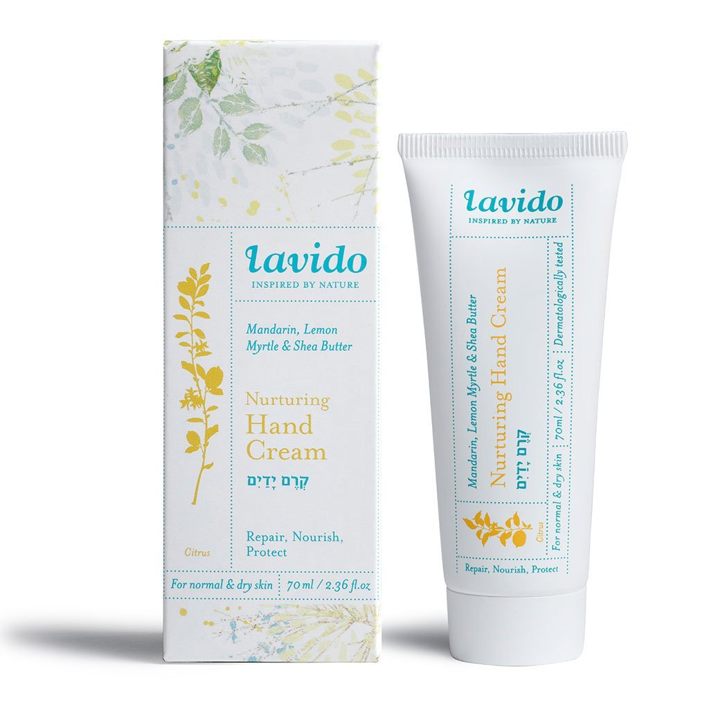 Lavido Nurturing Hand Cream - Clean, Non-Toxic Skincare with Mandarin & Lemon Myrtle (2.36 fl oz/70ml) | Hydrating Moisturizer for Dry Hands | Perfect for Office, Travel & Daily Use