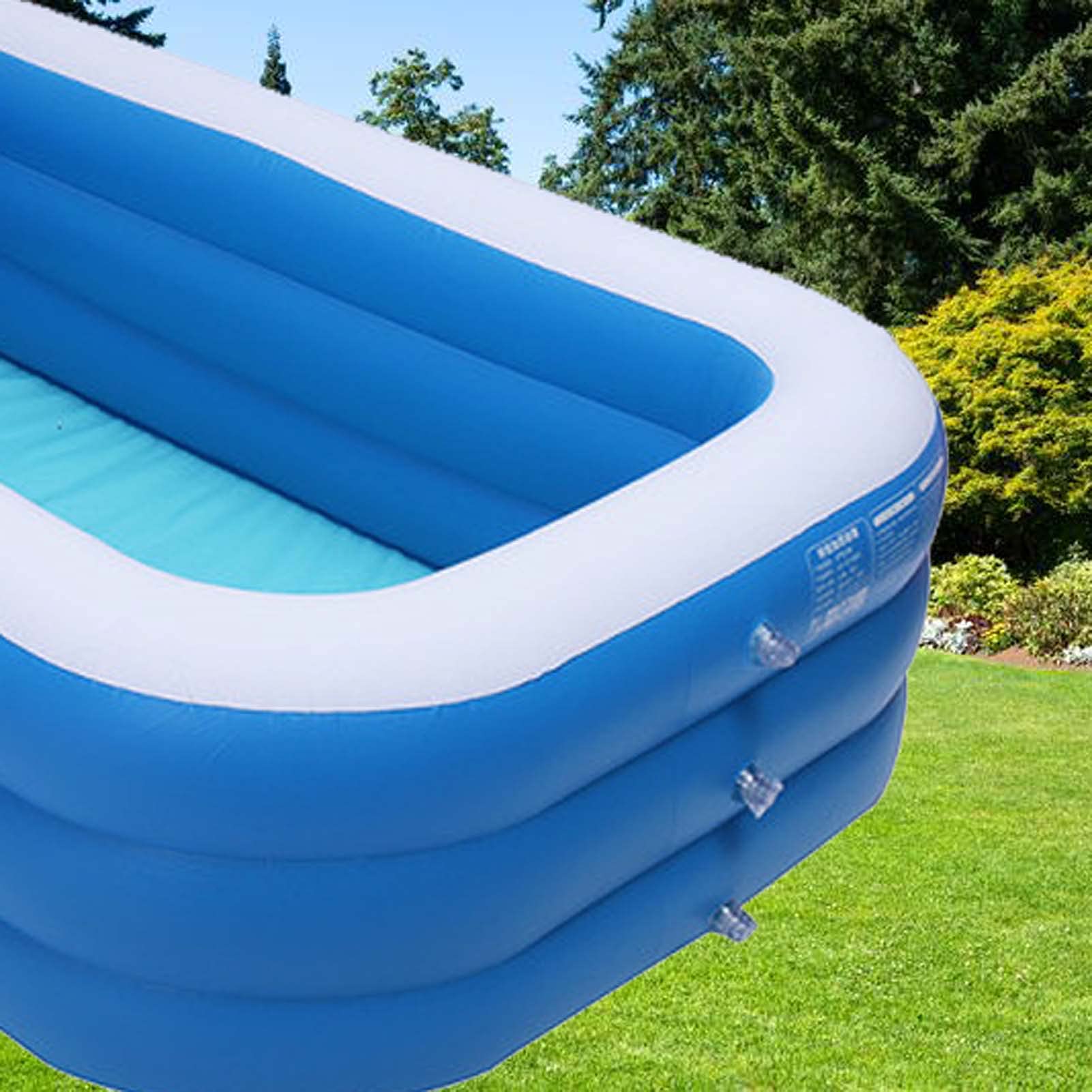 **Large Inflatable Swimming Pool for Kids & Adults - 83x53x24 Inch Family Size, Thickened Blow Up Above Ground Pool, Outdoor Backyard Water Play for Summer Fun**    *(Perfect for Backyard Parties, Family Relaxation, and Kids' Water Play in Summer)*