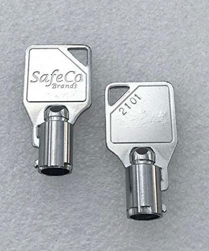 SafeCo Brands HBL1209RKL Replacement 2101 Barrel Key for Hubbell Locking Switch - 2 Pack (Perfect for Electrical Panels, Industrial Equipment & Commercial Security Systems)