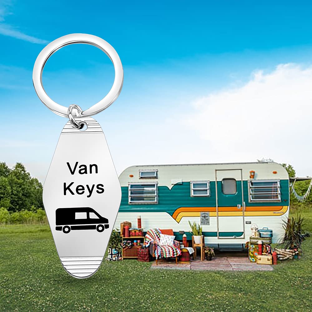 FOTAP Van Keys Keychain - Durable RV & Ford Transit Camper Keychain - Perfect Gift for Camping Lovers & Outdoor Enthusiasts - Ideal for Camping Trips, Road Adventures & RV Travel