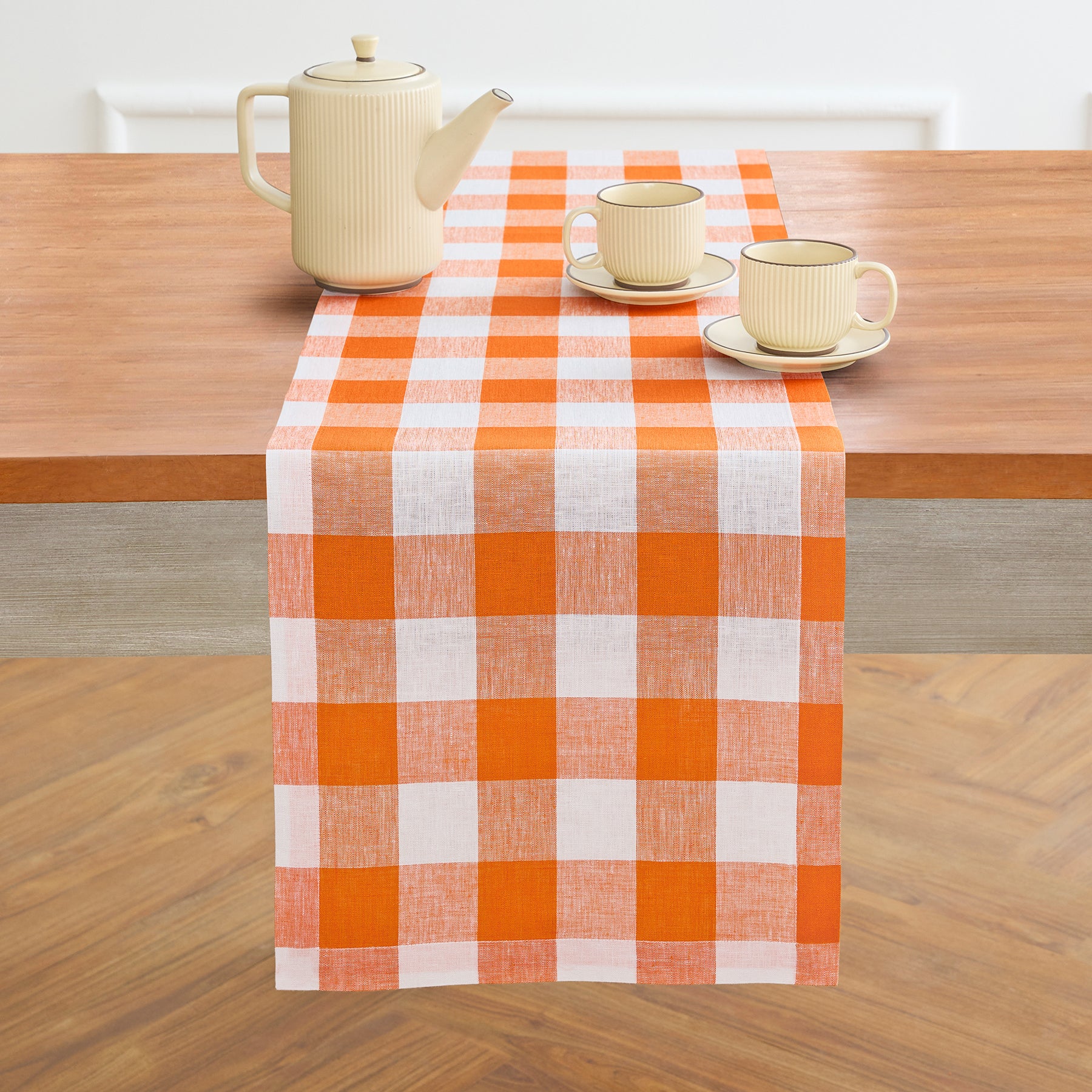 Buffalo Check Table Runner - Red and Black Plaid Cotton Table Decor for Farmhouse, Rustic & Holiday Dining - Perfect for Christmas, Thanksgiving & Everyday Use