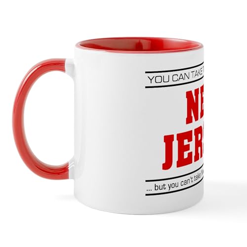 White/Red Inside - Girl From New Jersey' Mug