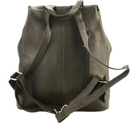 Premium Genuine Leather Large Oval Loop Backpack for Women & Men - Stylish Travel, Work & School Laptop Bag - Durable & Spacious Everyday Carry Backpack