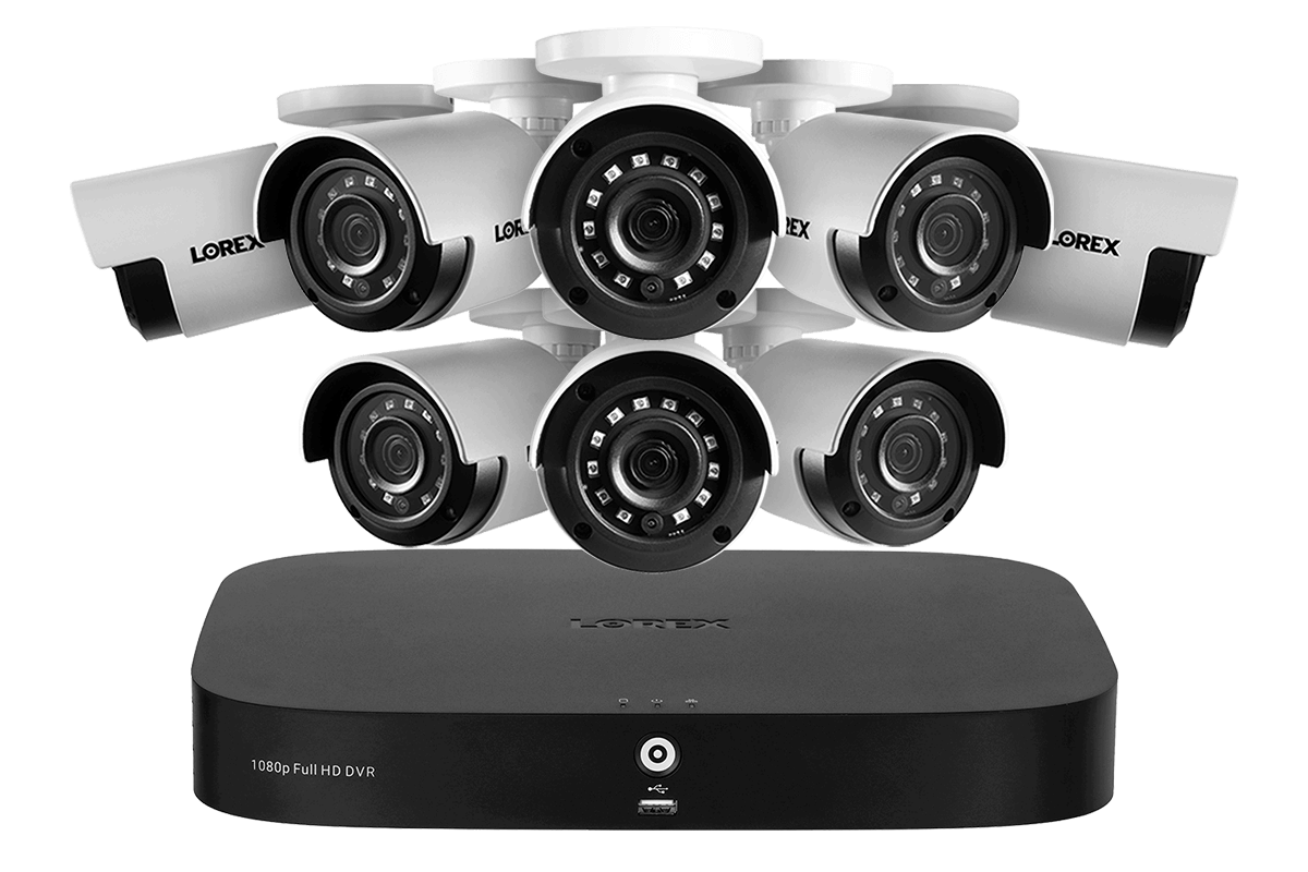 8 Channel 1080p HD Wired DVR Security System with 1TB HDD - Indoor/Outdoor Home & Business Surveillance Camera Recording System