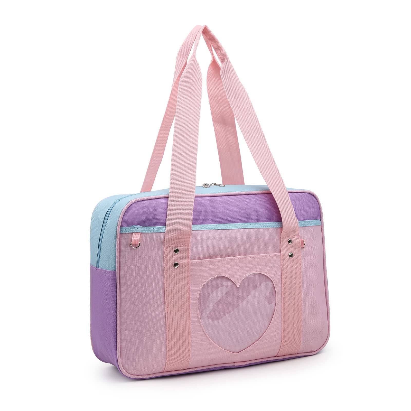 Rainbow Smile Kawaii Anime Ita Bag - Japanese Heart Messenger Shoulder Handbag for Cosplay, Conventions & Everyday Use