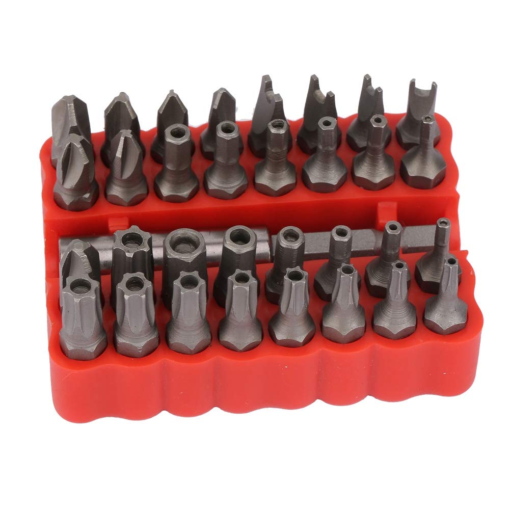 33 in 1 Hollow Screwdriver Bit Set - Premium Chrome Vanadium Steel - Star, Tri-Wing, Hex, Spanner & Cross Bits - Perfect for Electronics, Furniture & DIY Home Repairs