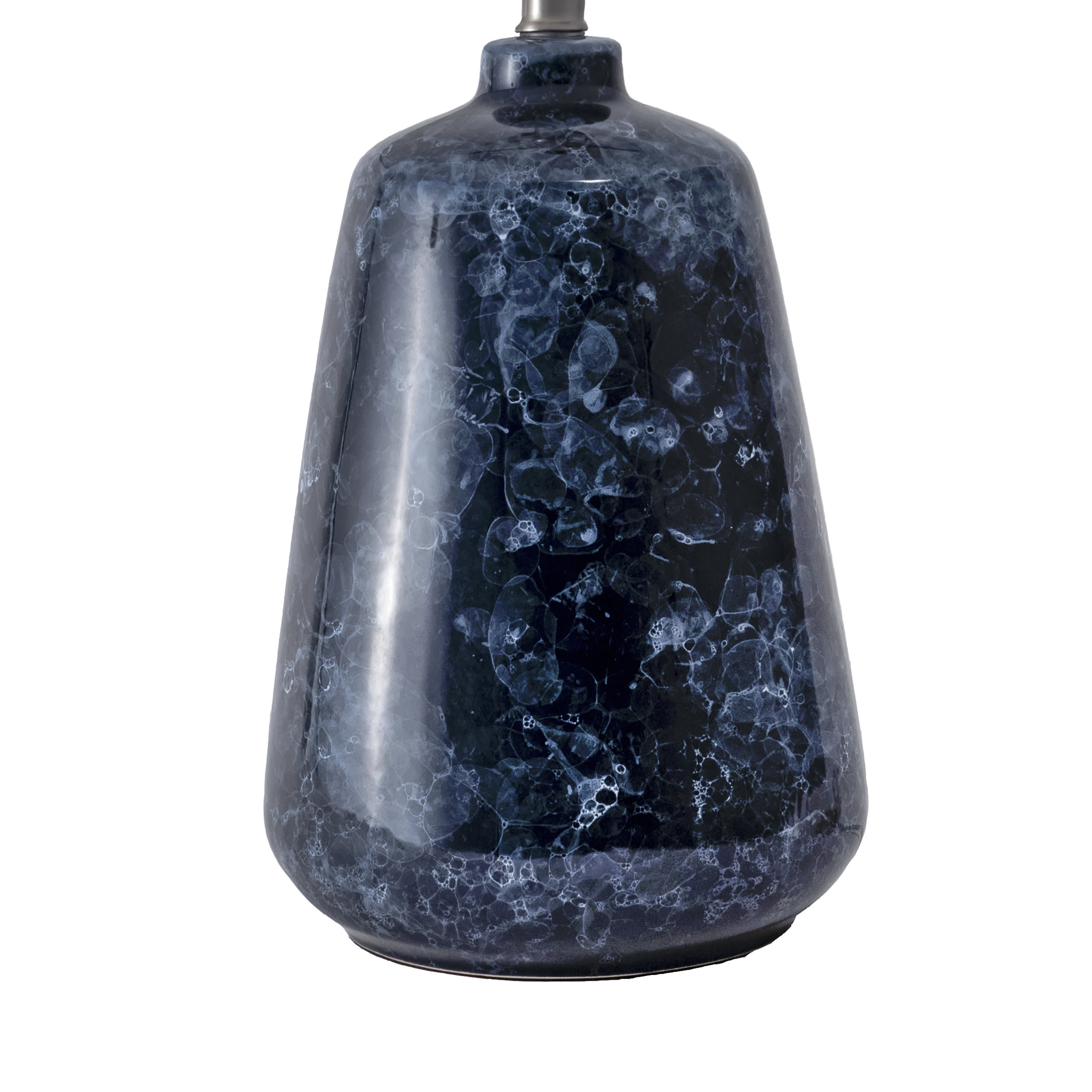 27 Inch Zelda Themed Ceramic Table Lamp - Navy Blue Home Decor for Living Room, Bedroom & Office