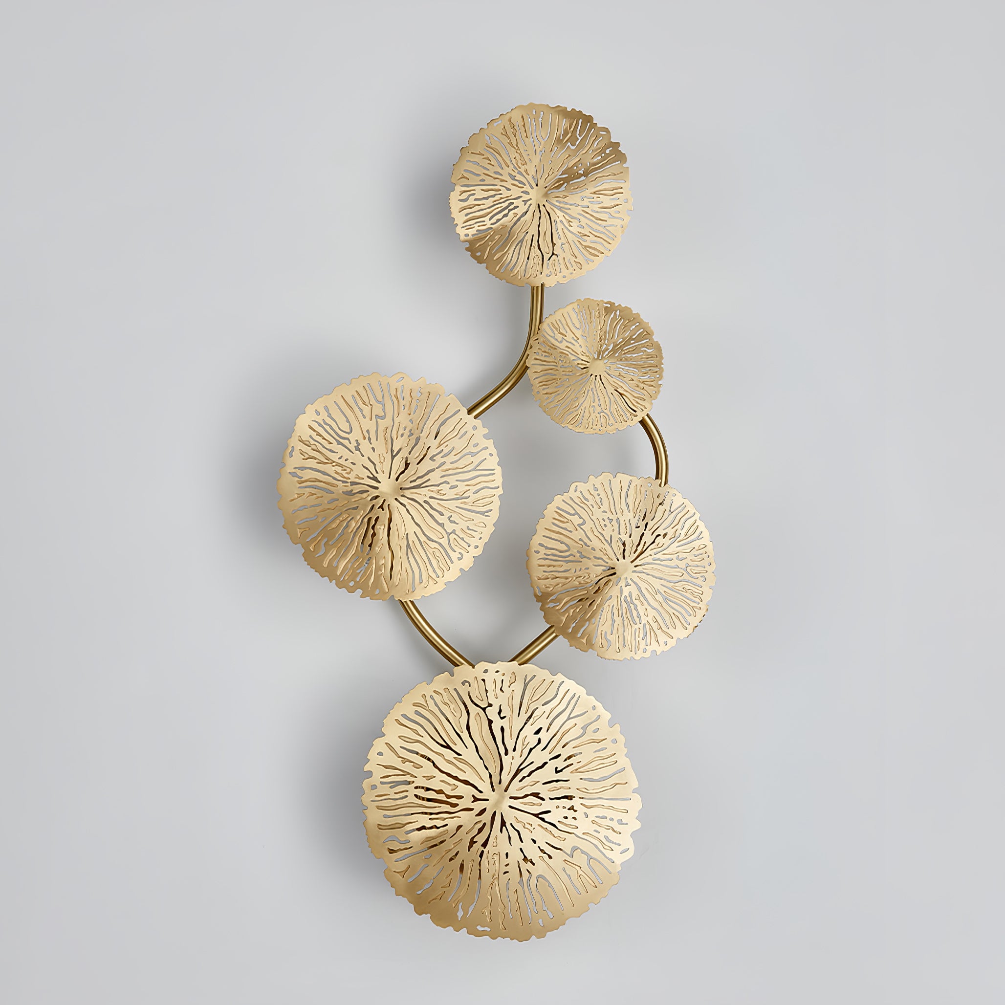 Lotus Leaf Wall Sconce Light Fixture - Modern Boho Leaf Shaped Wall Lamp for Living Room, Bedroom, or Hallway - Perfect for Home Decor and Ambient Lighting