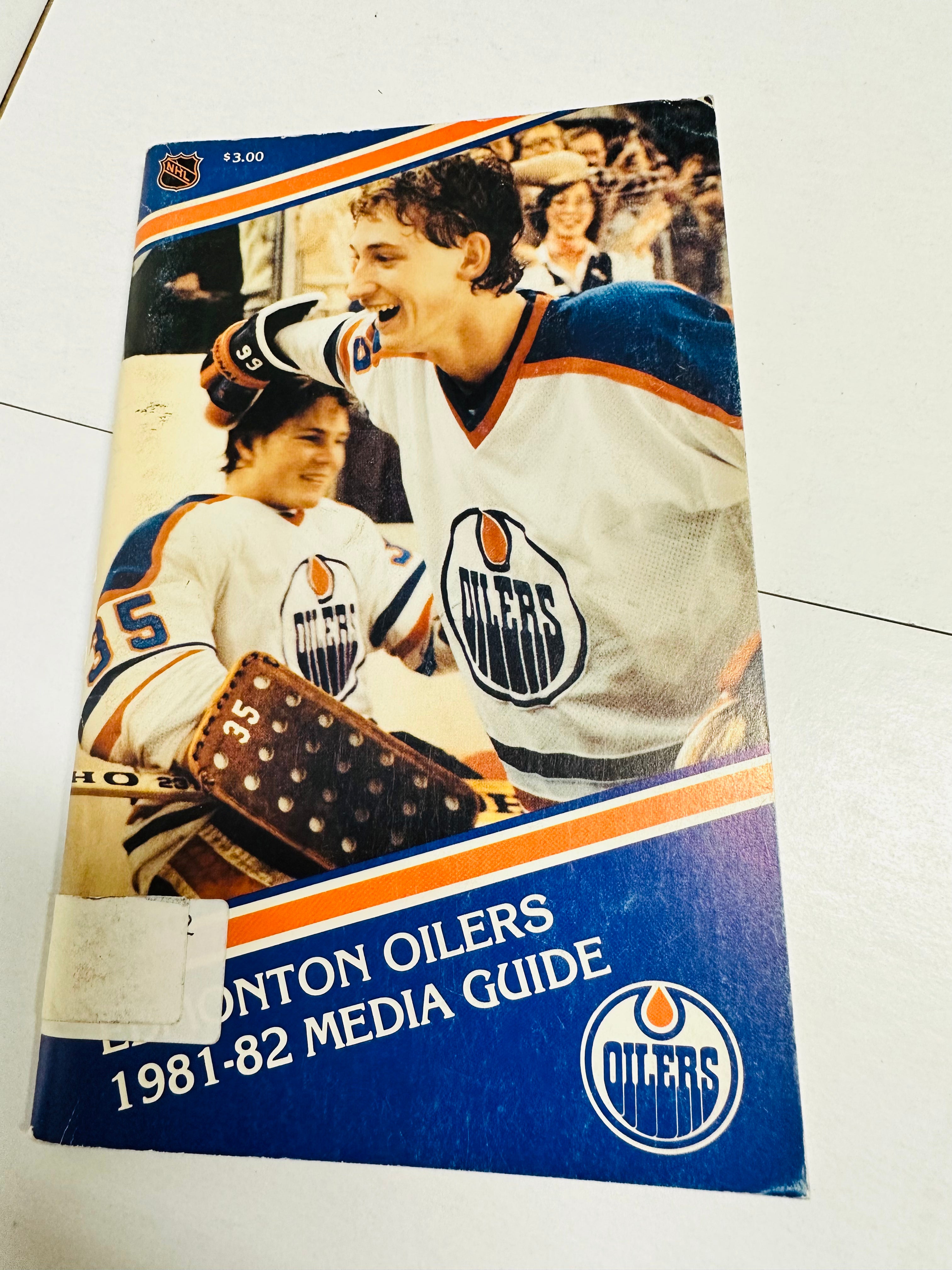 1981-82 Edmonton Oilers Hockey Media Guide - Rare Collectible for NHL Fans & Sports Memorabilia Enthusiasts - Perfect for Display, Gifts, and Hockey History Collections
