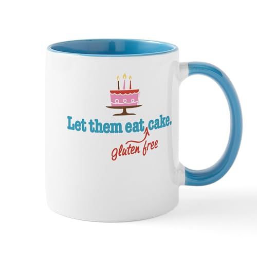 White/Blue Inside - Let Them Eat GF Cake Mug