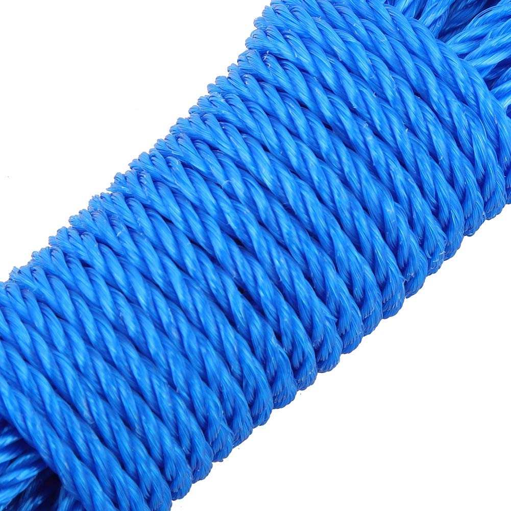 01 Heavy Duty Nylon Rope - 10M Durable Gardening Rope, Dog Leash & Climbing Traction Strapping for Camping, Outdoor Activities & Garden Accessories (Blue) - Perfect for Hiking, Pet Walking & Plant Support