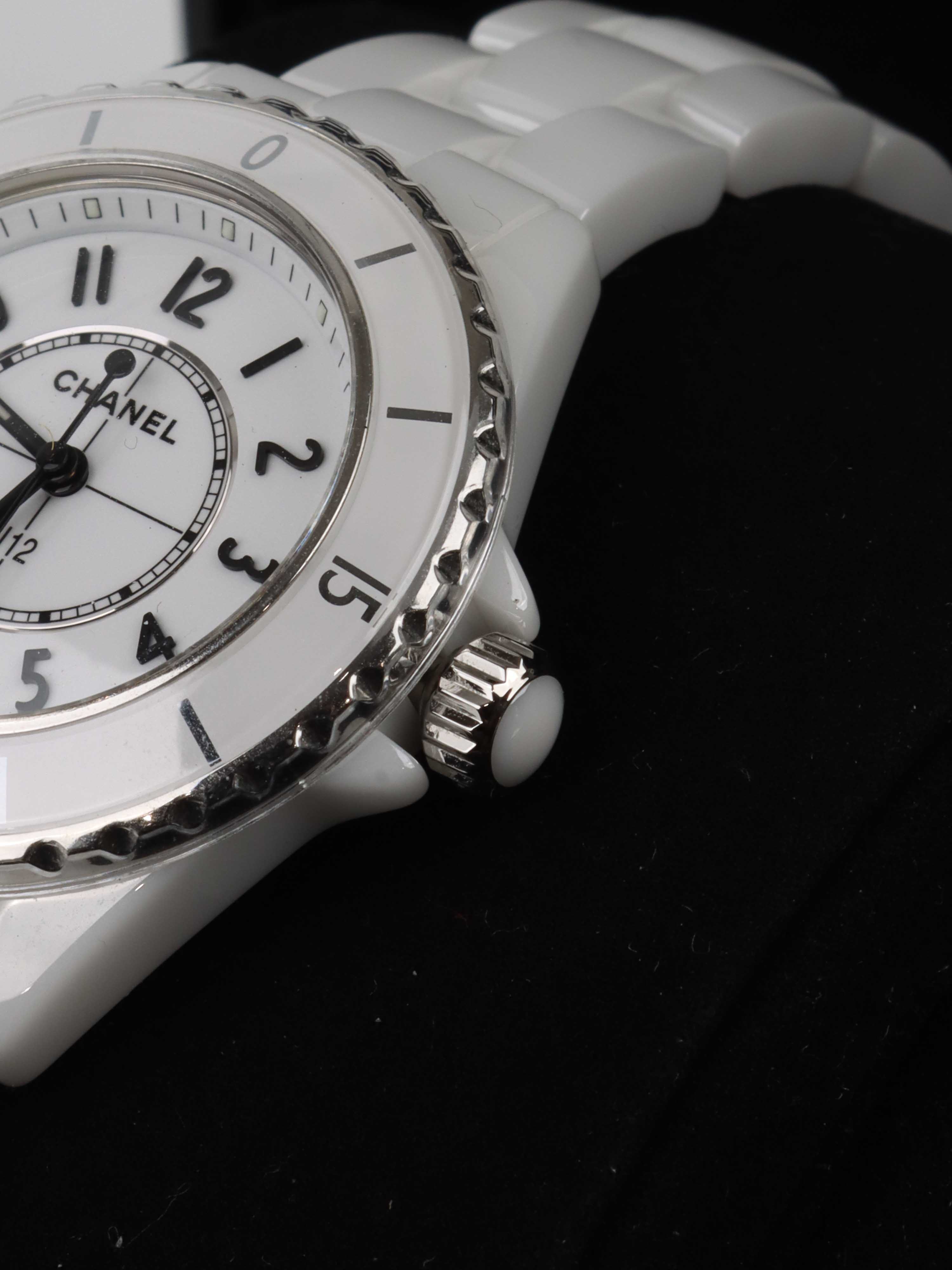 Chanel J12 White Ceramic & Steel 33mm Women's Watch - Luxury Swiss Timepiece for Everyday Wear & Special Occasions