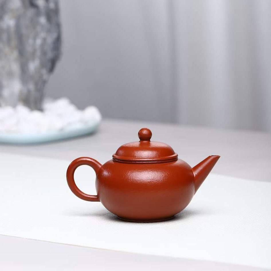 Handmade Zisha Teapot Shui Ping by Artist Zhu Liping (Level 4 2015) - Premium Zhu Ni Clay Chinese Yixing Teapot for Gongfu Tea Ceremony, Tea Brewing & Collection