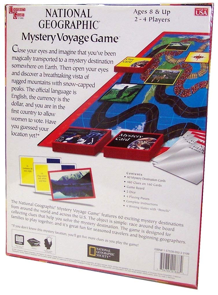 National Geographic Mystery Voyage Board Game - Educational Adventure Game for Kids & Adults | Family Game Night, Travel Entertainment & STEM Learning Activity