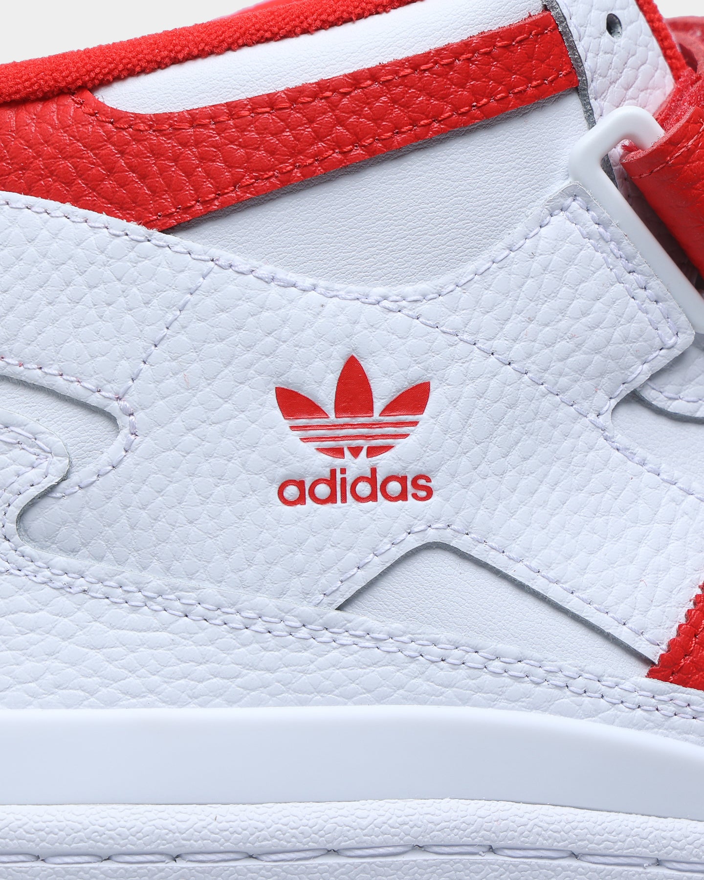 Adidas Forum Mid Sneakers - Cloud White/Vivid Red/Cloud White | Men's Basketball Shoes for Streetwear & Casual Outfits | Perfect for Gym, Running & Everyday Wear
