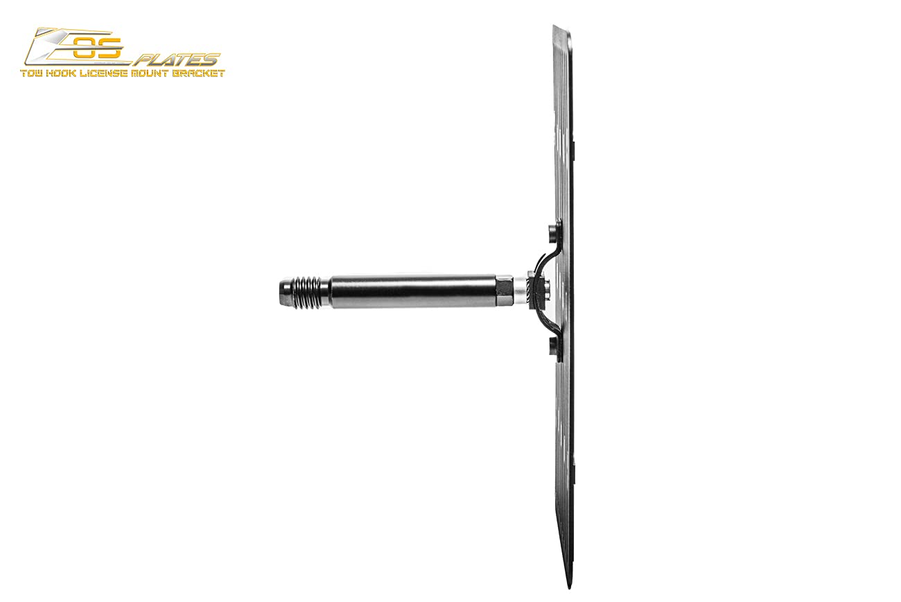 2006-2009 Audi S4 Front Bumper Tow Hook License Plate Relocator Bracket - EOS Plate Version 2 Replacement (Full Size) | Perfect for Car Shows, Track Days & Custom Builds