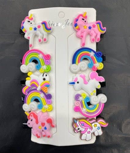 Unicorn Hair Comb and Hair Pin Set - 10 Piece Magical Hair Accessories for Girls, Women, Kids | Perfect for Birthday Gifts, Parties, Cosplay, and Fairy Tale Themed Events
