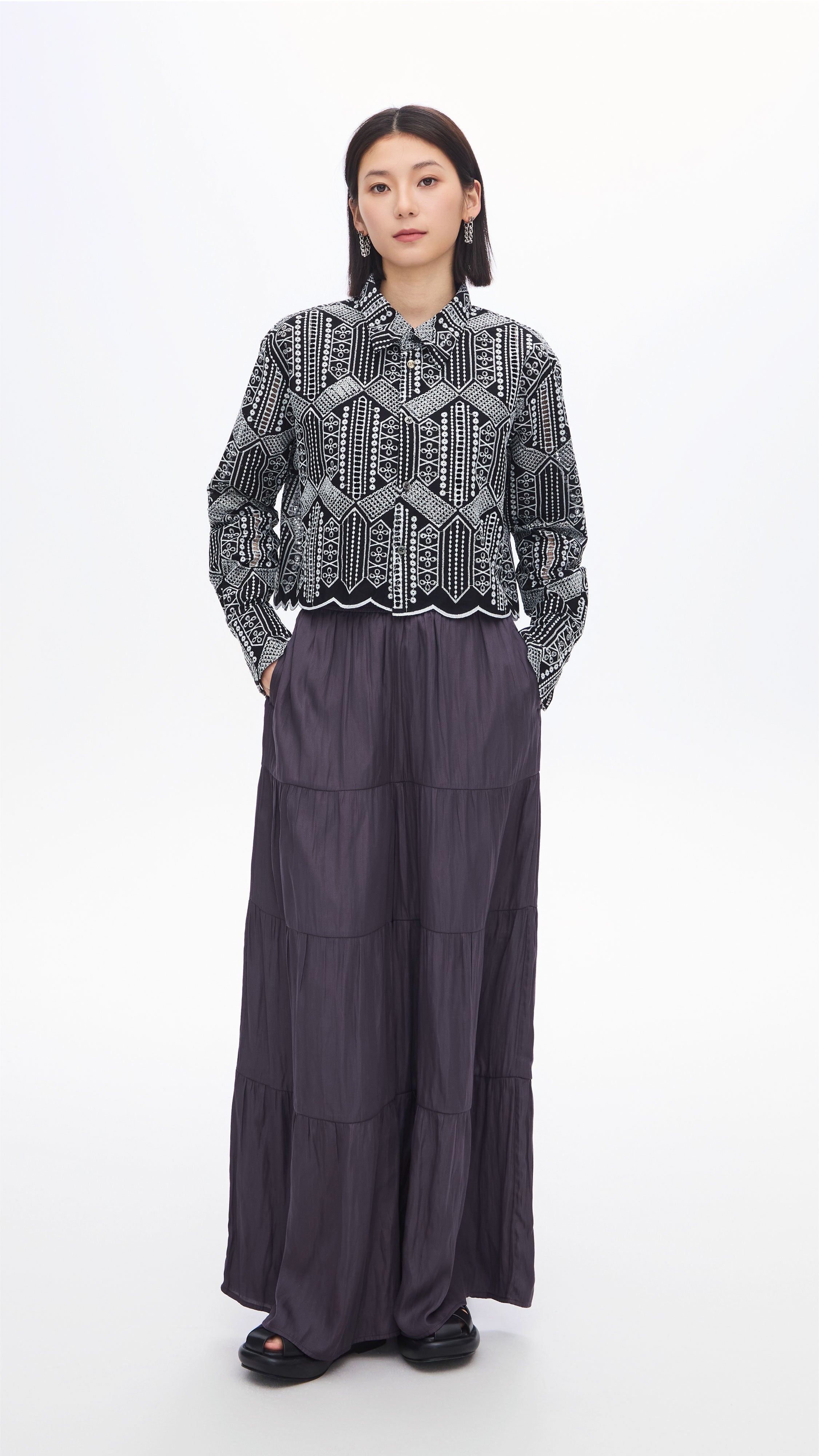 Stylish Women's Tiered Pants - Flowy High Waisted Palazzo Pants for Casual & Office Wear | Perfect for Summer, Travel & Everyday Comfort