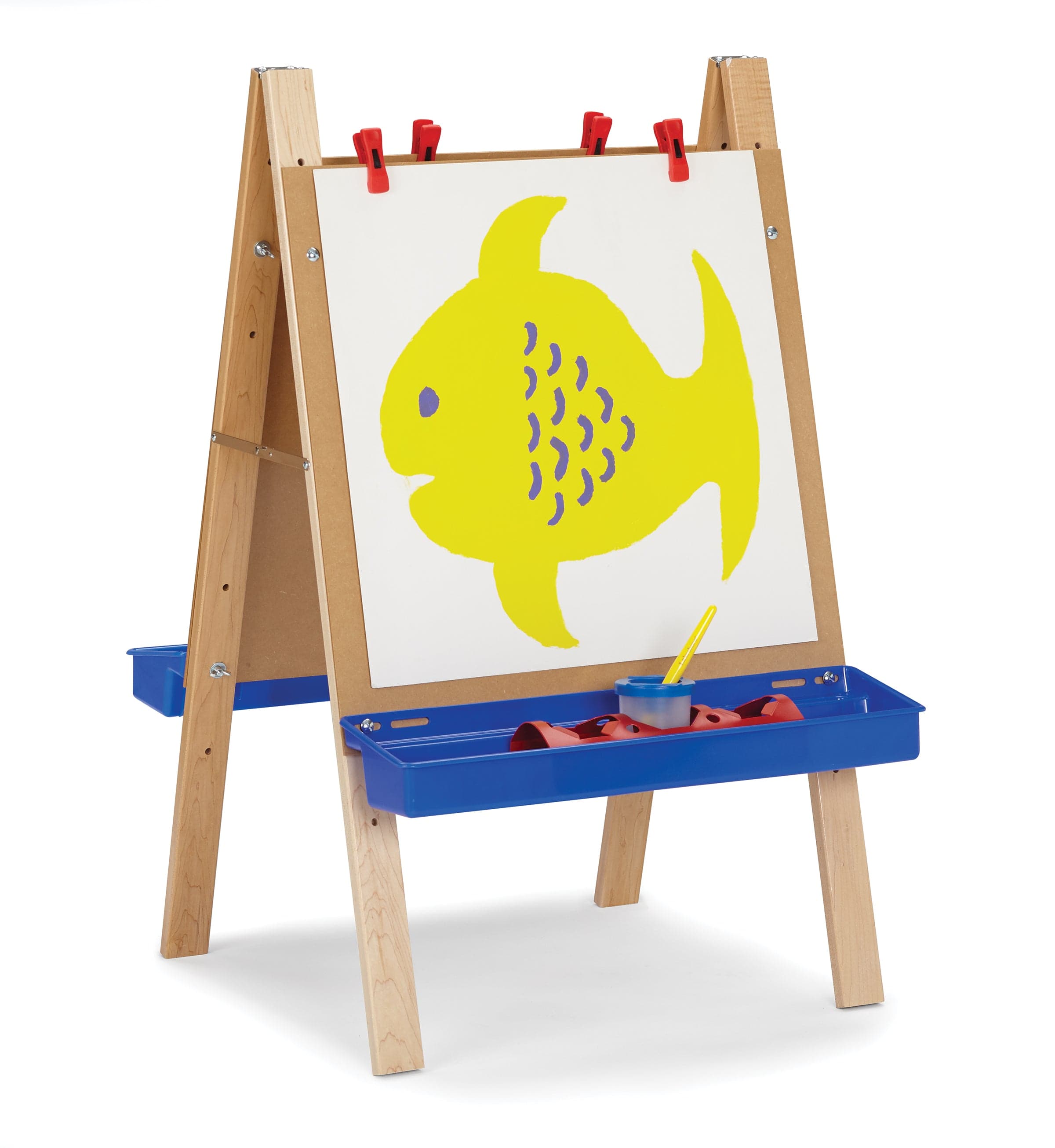 Adjustable Toddler Easel Stand - Double Sided Whiteboard & Chalkboard for Kids Art & Learning - Perfect for Home, Classroom & Preschool Activities