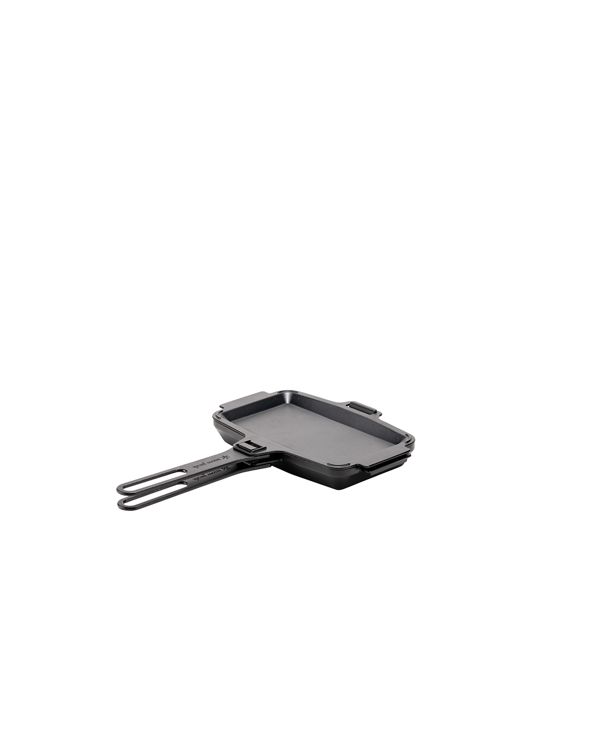 Premium Cast Iron Sandwich Press & Grill Pan - Perfect for Paninis, Grilled Cheese, and Breakfast Sandwiches at Home or Camping