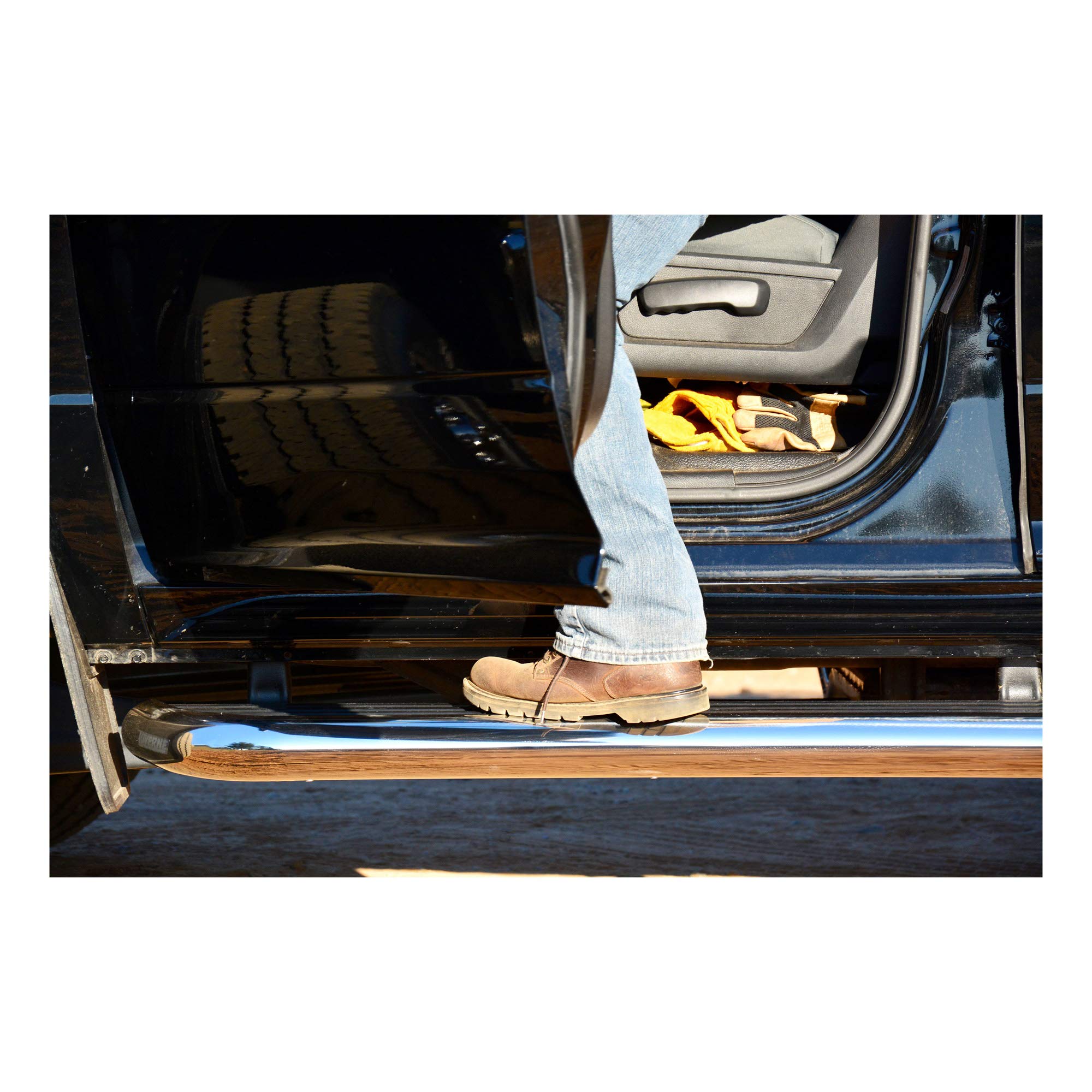 Luverne Truck Equipment (575072) Megastep Board - Heavy Duty Aluminum Running Board for Pickup Trucks & SUVs - Non-Slip Surface, Easy Installation - Perfect for Off-Roading, Work Sites & Daily Commuting