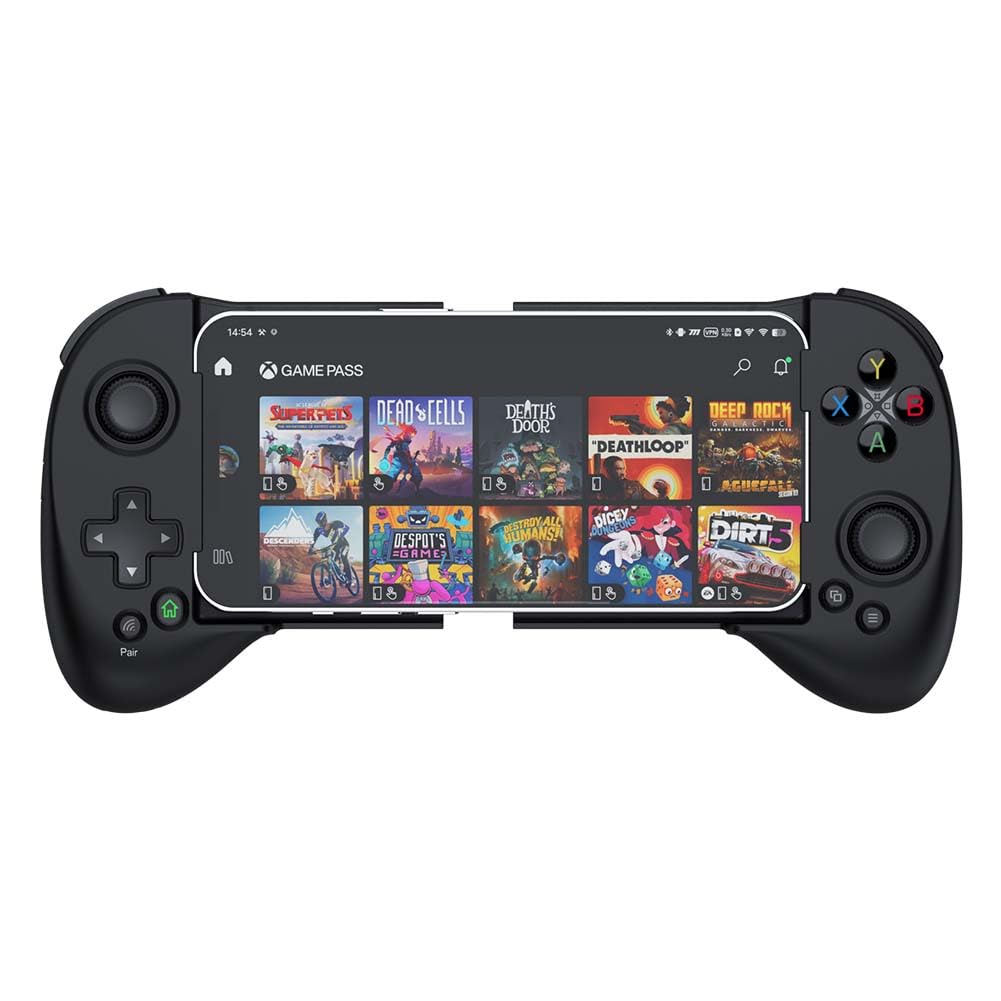 ShanWan Wireless Bluetooth Mobile Game Controller for iPhone & Android - Compatible with PS Remote Play, Xbox Cloud, Steam Link, GeForce NOW & MFi Arcade Games | Includes Phone Case Support | Long Battery Life | Perfect for Gaming on the Go, Travel & Home Entertainment