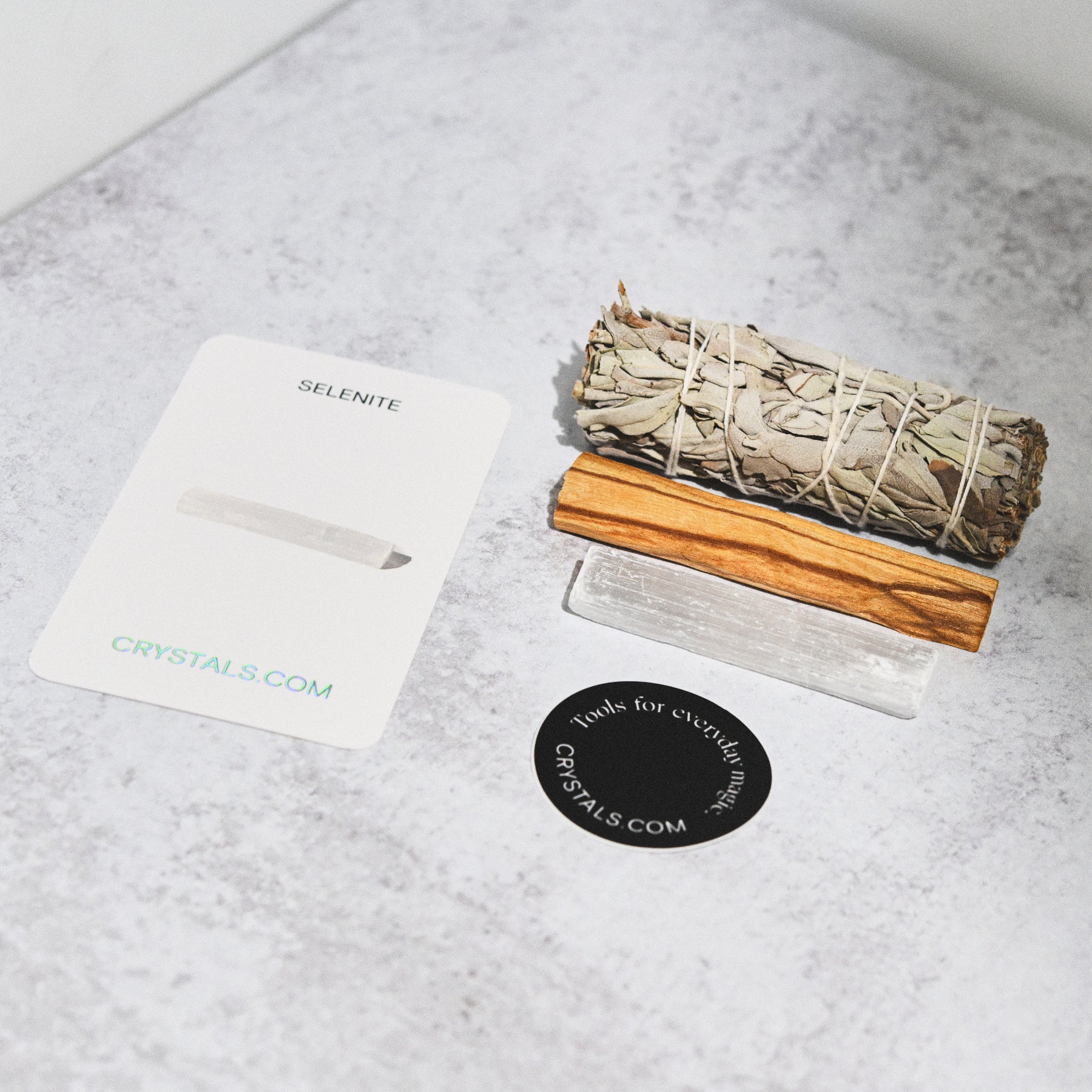 Palo Santo Sage Selenite Cleansing Kit – Natural Smudging Set for Spiritual Cleansing, Meditation & Energy Clearing – Perfect for Home, Yoga & Holistic Healing