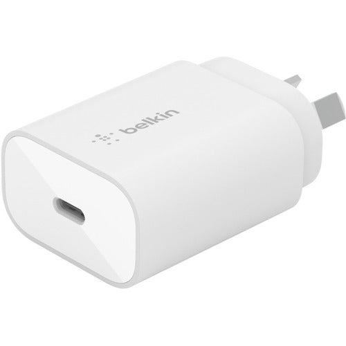 Belkin BOOST↑CHARGE 25W Fast USB-C Wall Charger - White | Compatible with iPhone 15, Samsung Galaxy, iPad, MacBook & More | Perfect for Travel, Home & Office Use