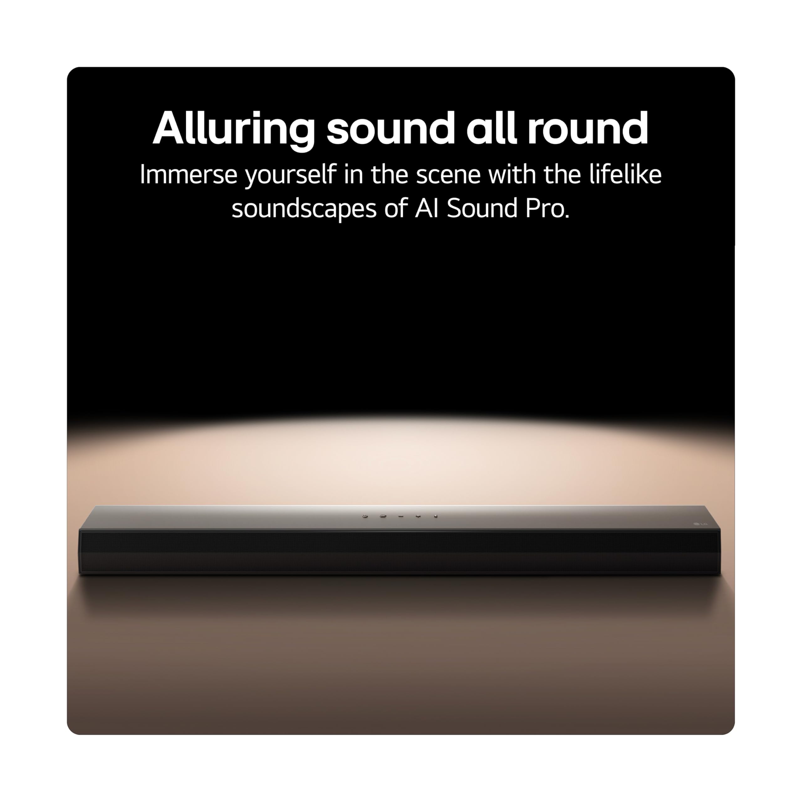 LG US40TR 4.1 Channel Bluetooth Soundbar with Wireless Subwoofer - Immersive Surround Sound for Home Theater, Gaming & Movie Nights