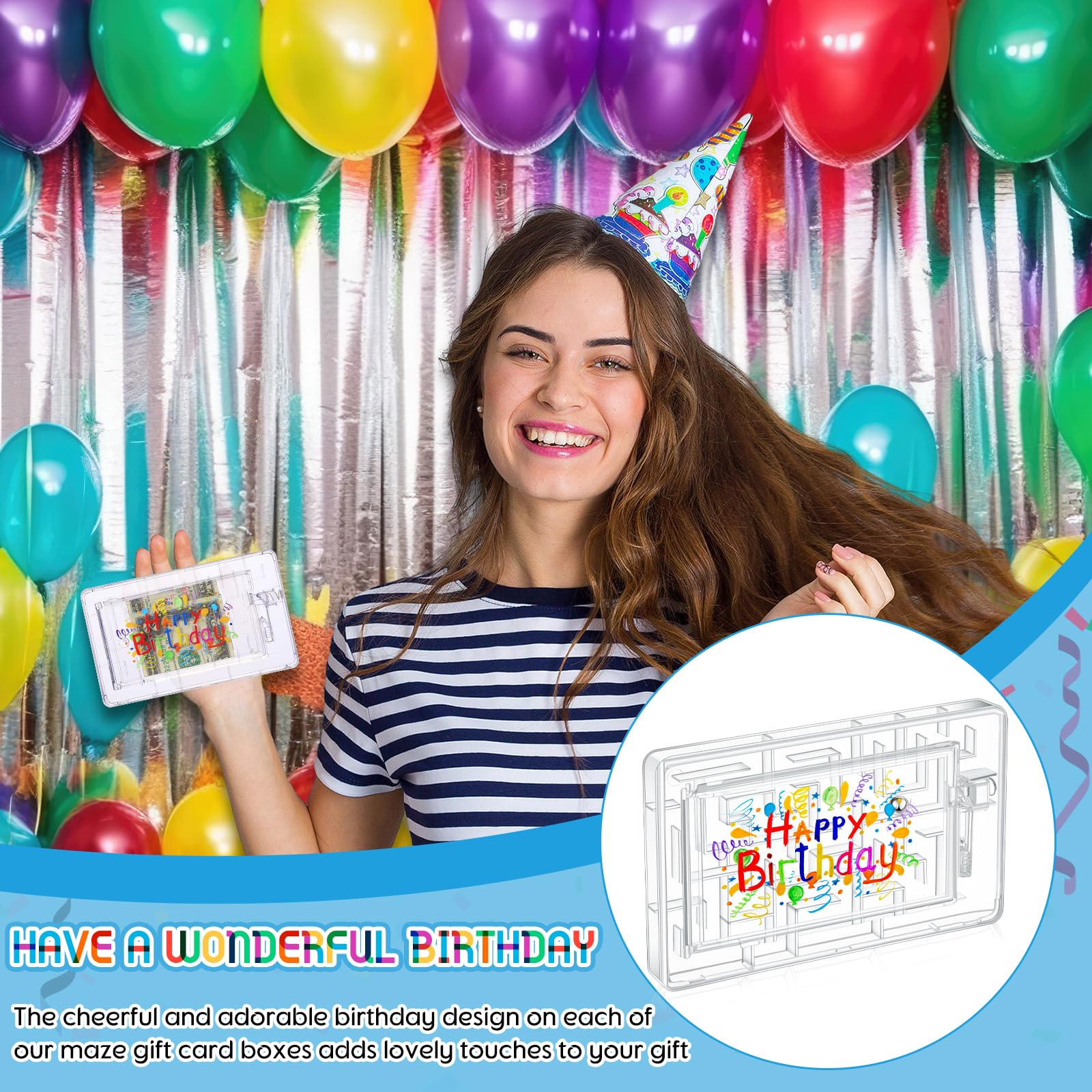 Reusable Gift Card Holder Maze Box - Creative Money & Cash Present Holder for Adults (Birthday, Anniversary, Christmas) - Perfect for Surprise Gifts & Party Favors