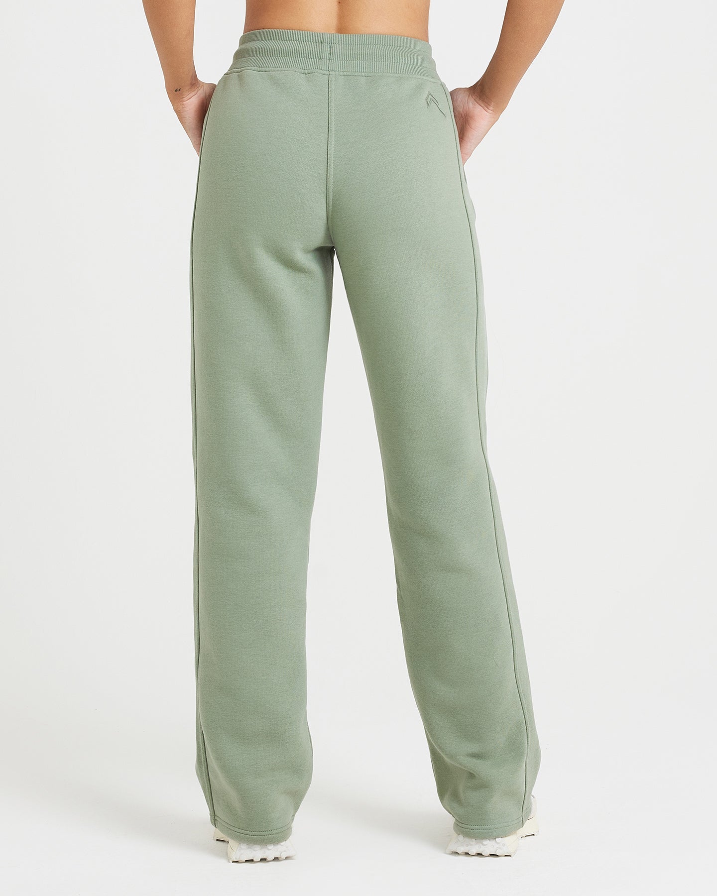 Classic Lounge Straight Leg Joggers for Women - Soft Comfortable Casual Pants in Sage Green | Perfect for Home, Yoga, and Everyday Wear