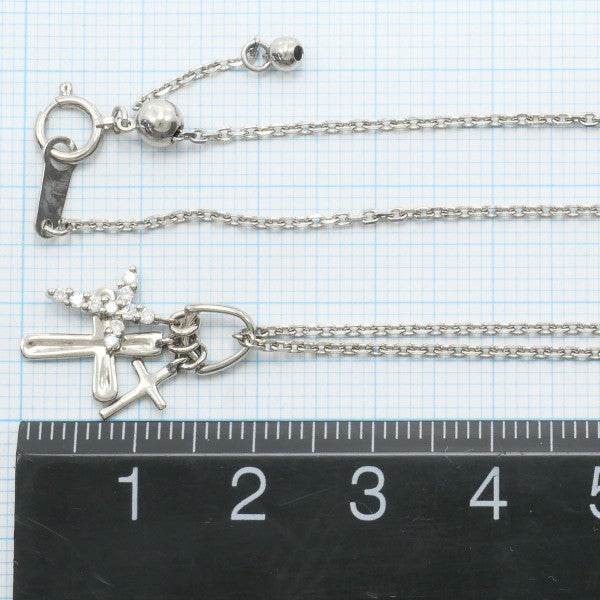 18K White Gold Diamond Necklace for Women - Elegant Pendant Jewelry Gift for Anniversary, Wedding & Special Occasions