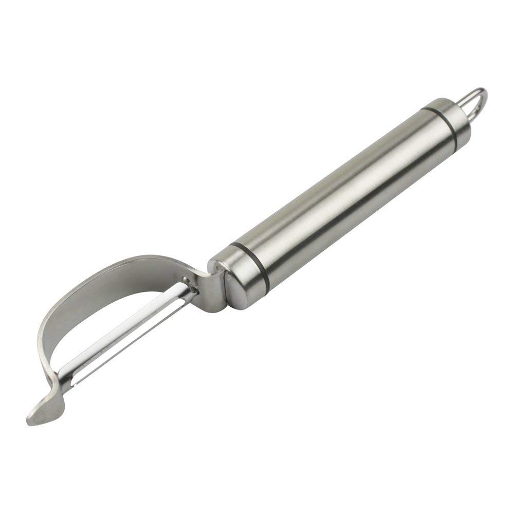 AINAAN Stainless Steel Swivel Vegetable Peeler - Ergonomic Kitchen Tool for Peeling Carrots, Potatoes, Fruits | Durable & Rust-Resistant Silver Design | Perfect for Home Cooking, Meal Prep & Professional Kitchens