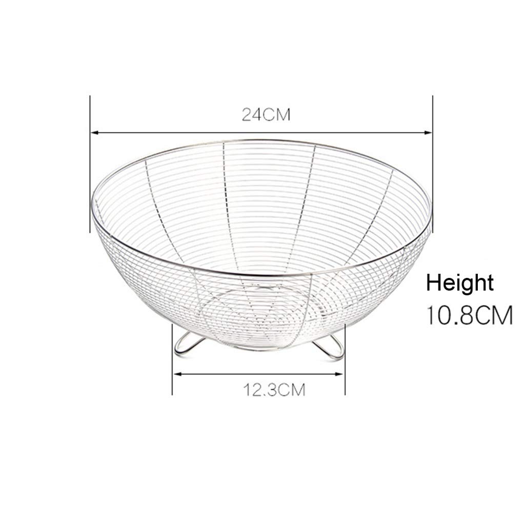 Nordic Style Metal Iron Storage Basket - Kitchen Fruit Holder, Desktop Organizer for Fruits, Decor & Home Organization | Perfect for Kitchen Counter, Dining Table & Office Desk Decor
