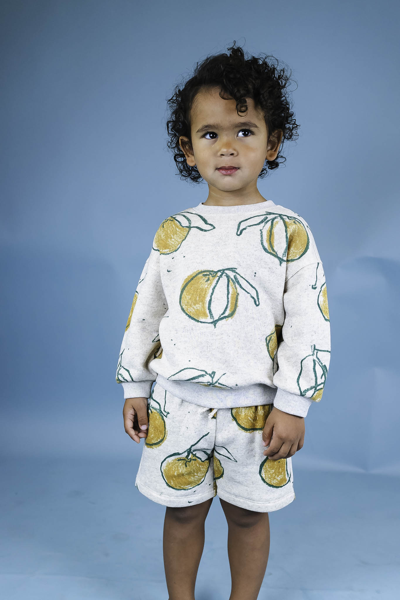Soft Fruit Print Fleece Sweatshirt for Toddlers - Unisex Cozy Pullover for Boys & Girls | Perfect for Playdates, Preschool & Family Outings